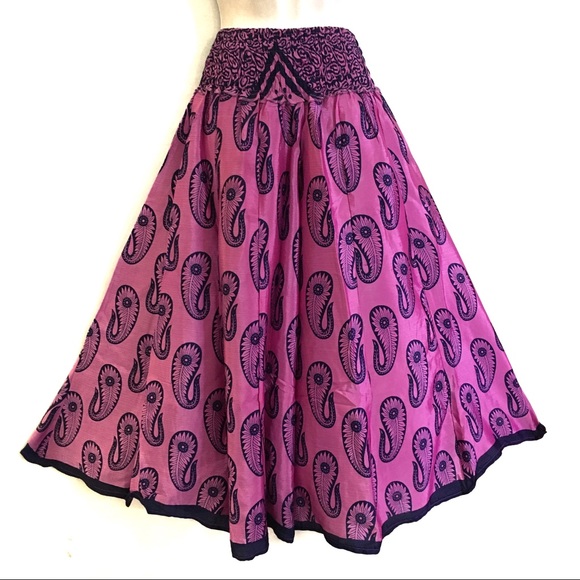handmade Pants - Hippie boho vintage festival sari palazzo pants E